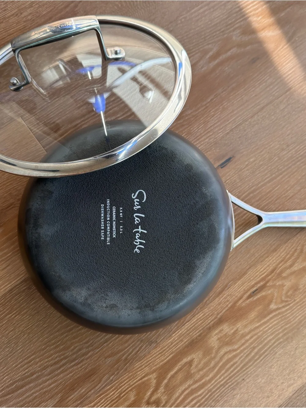 Sur La Table Classic Hard Anodized Ceramic Nonstick Saucepan